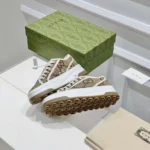 Gucci GG Unisex GG Sneaker Beige and Ebony Original GG Canvas