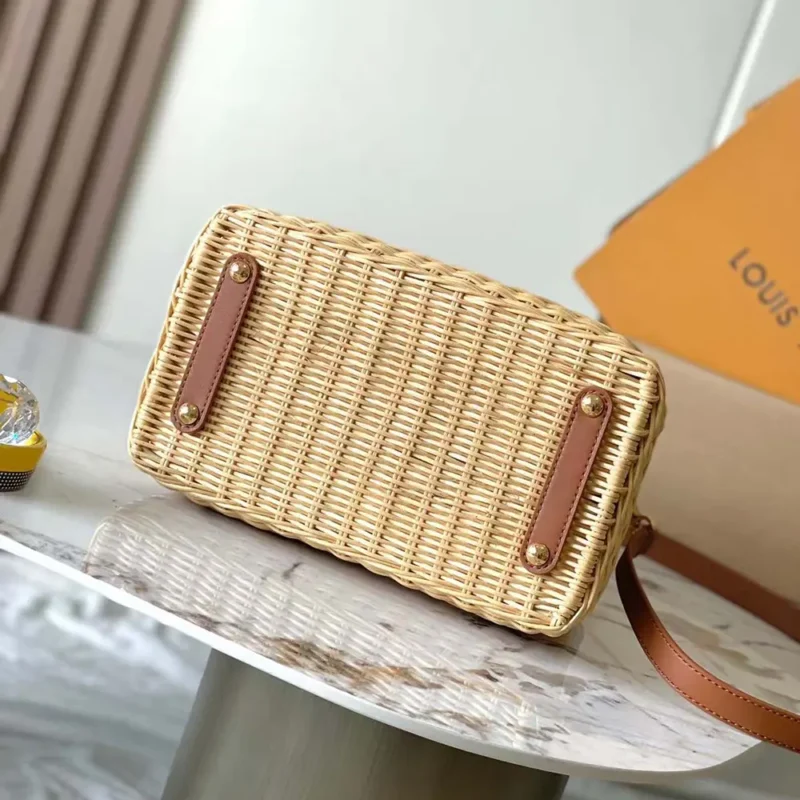 Louis Vuitton LV Women Capucines BB Handbag with Cowhide and Rattan M11617