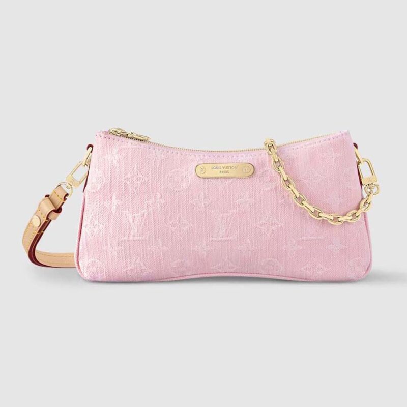 Louis Vuitton LV Women Liv Pochette monogram Denim-Pink M14159