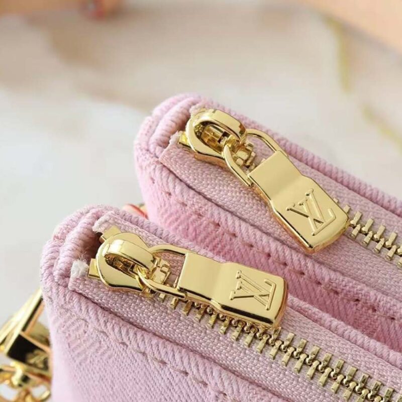 Louis Vuitton LV Women Liv Pochette monogram Denim-Pink M14159