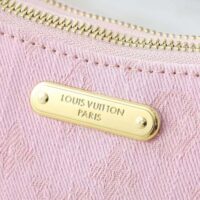 Louis Vuitton LV Women Liv Pochette monogram Denim-Pink M14159 (1)