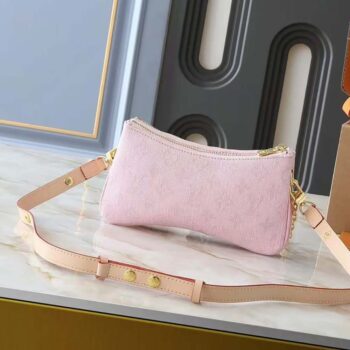 Louis Vuitton LV Women Liv Pochette monogram Denim-Pink M14159