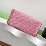 Chanel Women 25 Small Handbag Grained Calfskin Gold Tone Metal-Pink