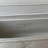 Chanel Women Clutch with Chain Grained Shiny Calfskin Gold Tone Metal (1)