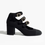 Chanel Women Mary Janes Fabric Grosgrain-Black G46477