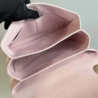 Chanel Women Mini Flap Bag with Top Handle Lambskin-Light Pink (1)