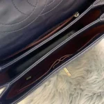 Chanel Women Mini Flap Bag with Top Handle Lambskin-Navy