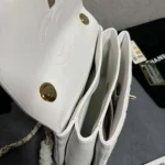 Chanel Women Mini Flap Bag with Top Handle Lambskin-White