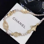 Chanel Women Necklace Metal Resin Glass Pearls & Strass