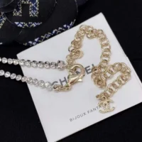 Chanel Women Necklace Metal Resin Glass Pearls & Strass (1)