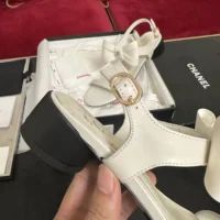 Chanel Women Sandals Lambskin-White G46193B18985NACCU (1)