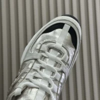 Chanel Women Sneakers Laminated Calfskin Suede Calfskin-Light Gray G46609 (1)