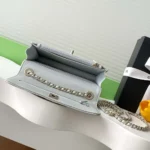 Chanel Women Wallet On Chain Lambskin Imitation Pearls Gold Metal-Light Blue