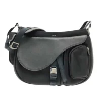Dior Men Sacai DIOR sacai Saddle Soft Shoulder Bag Logo Buckle (1)