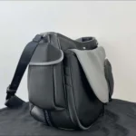 Dior Men Sacai DIOR sacai Saddle Soft Shoulder Bag Logo Buckle