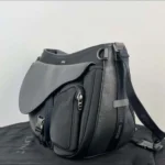 Dior Men Sacai DIOR sacai Saddle Soft Shoulder Bag Logo Buckle