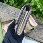 Gucci GG Unisex Ophidia Continental Wallet in GG Supreme Canvas-Beige