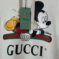 Gucci Men GUCCI x Disney Mickey Logo Printed Hoodie (1)
