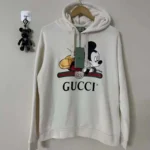 Gucci Men GUCCI x Disney Mickey Logo Printed Hoodie