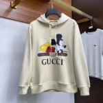 Gucci Men GUCCI x Disney Mickey Logo Printed Hoodie