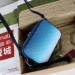 Gucci Unisex Chroma Liten Axelväska - Mörkblå 835691