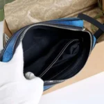 Gucci Unisex Chroma Liten Axelväska - Mörkblå 835691