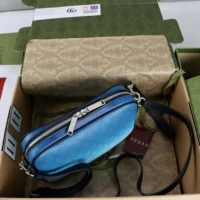 Gucci Unisex Chroma Small Crossbody Bag-Dark blue 835691 (1)