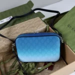 Gucci Unisex Chroma Liten Axelväska - Mörkblå 835691