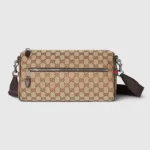 Gucci Unisex GG Canvas Small Cylinder Bag-Dark Brown 834455