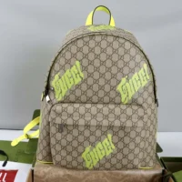 Gucci Unisex Medium Backpack with Print-Dark Green 834466 (1)