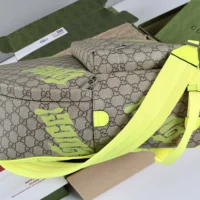 Gucci Unisex Medium Backpack with Print-Dark Green 834466 (1)