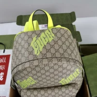 Gucci Unisex Medium Backpack with Print-Dark Green 834466 (1)