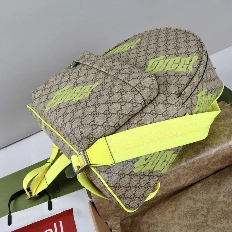 Gucci Unisex Medium Backpack with Print-Dark Green 834466