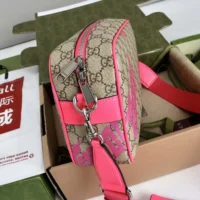 Gucci Unisex Medium Crossbody Bag with Print-Pink 839380 (1)