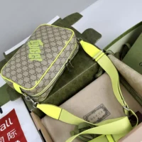 Gucci Unisex Medium Crossbody Bag with Print-Yellow 839380 (1)