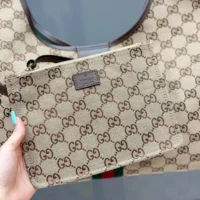 Gucci Women Giglio Large Tote Bag-Dark Brown 853971 (1)