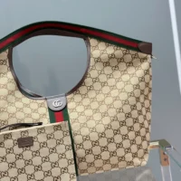 Gucci Women Giglio Large Tote Bag-Dark Brown 853971 (1)