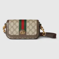 Gucci Women Ophidia Mini Bag-Brown 795466FABIA9741