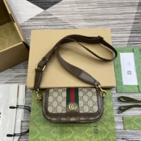 Gucci Women Ophidia Mini Bag-Brown 795466FABIA9741 (1)