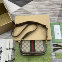 Gucci Women Ophidia Mini Bag-Brown 795466FABIA9741 (1)