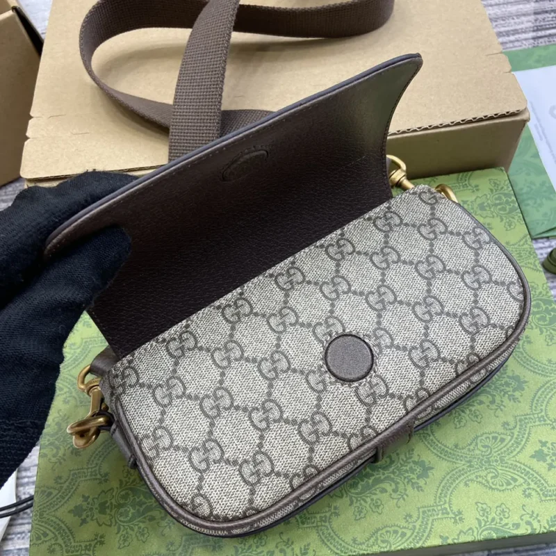 Gucci Women Ophidia Mini Bag-Brown 795466FABIA9741