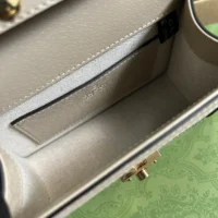 Gucci Women Ophidia Mini Top Handle Bag-White 696180 (1)