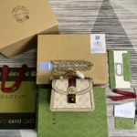 Gucci Ophidia Mini Väska med Topphandtag för Damer - Vit 696180