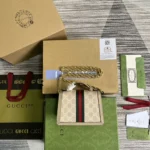 Gucci Ophidia Mini Väska med Topphandtag för Damer - Vit 696180
