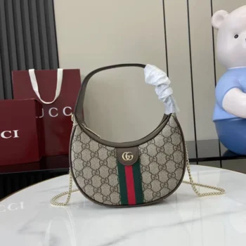 Gucci Women Ophidia Small Shoulder Bag-Brown 838463