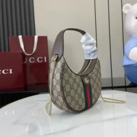 Gucci Women Ophidia Small Shoulder Bag-Brown 838463 (1)