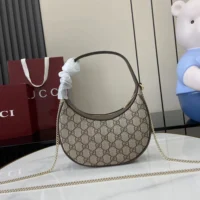 Gucci Women Ophidia Small Shoulder Bag-Brown 838463 (1)