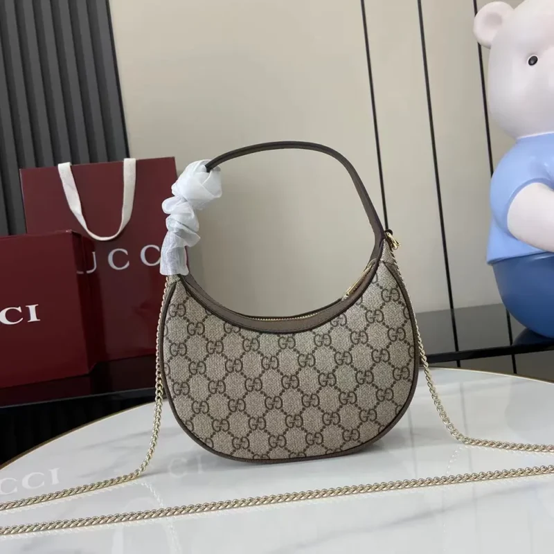 Gucci Women Ophidia Small Shoulder Bag-Brown 838463