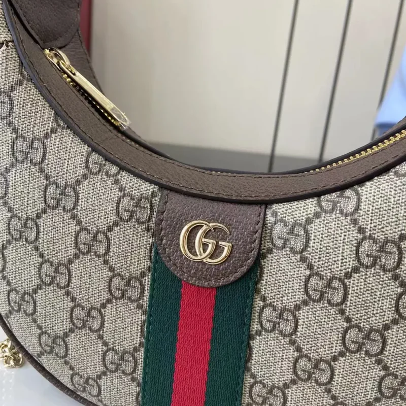 Gucci Women Ophidia Small Shoulder Bag-Brown 838463