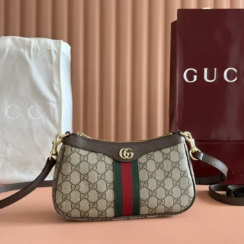 Gucci Women Ophidia Small Shoulder Bag-Brown 841341